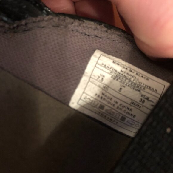 Mimosa Sport Suede & Leather Trail Hiking Running Sandal in Black - Picture 5 of 12